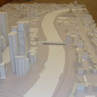 Рабочий макет застройки в районе Москва-Сити