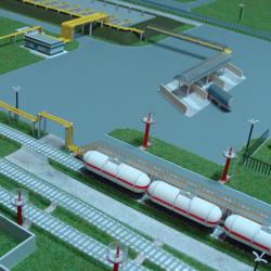 Макет типовой газонаполнительной станции 