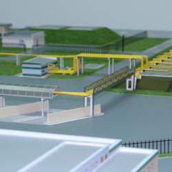 Макет типовой газонаполнительной станции 