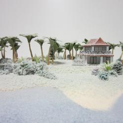 Подарочный макет Дом с бассейном