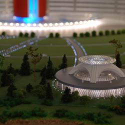 Выставочный макет делового центра Мещерское Озеро в Нижнем Новгороде