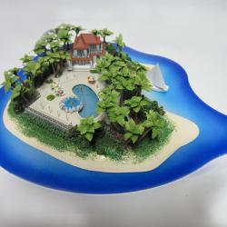 Подарочный макет Дом с бассейном